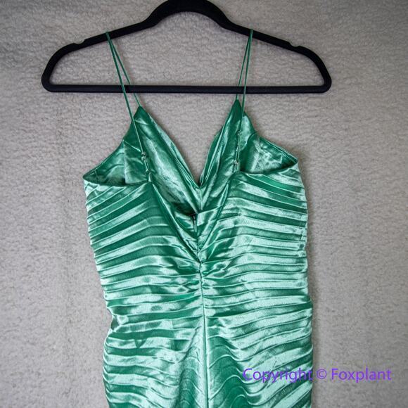 Anthropologie Delfi Pleated Pop Midi Dress in green, size XS - Picture 11 of 16